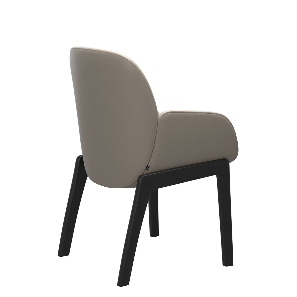 Bay Low Back Dining Chair - Paloma Fog - Black - Armchair