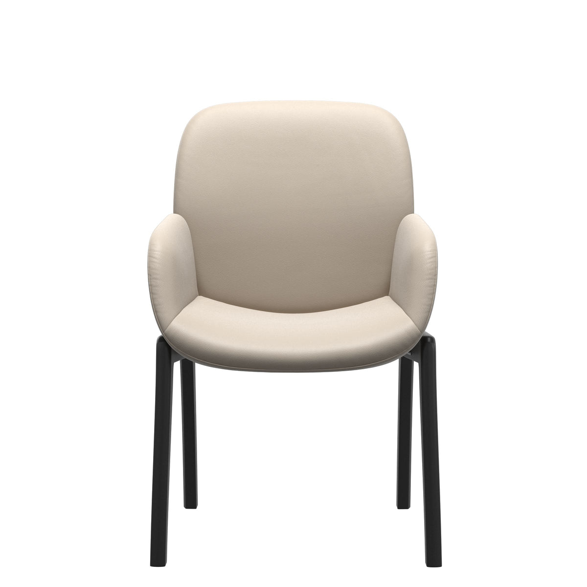 Bay Low Back Dining Chair - Paloma Fog - Black - Armchair