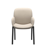 Bay Low Back Dining Chair - Paloma Fog - Black - Armchair
