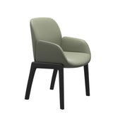 Bay Low Back Dining Chair - Paloma Shadow Green - Black - Armchair