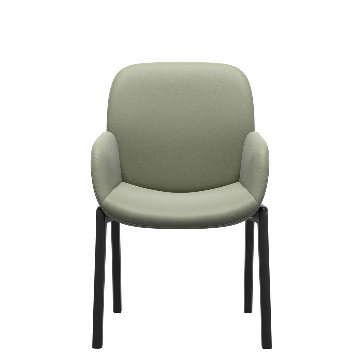 Bay Low Back Dining Chair - Paloma Shadow Green - Black - Armchair