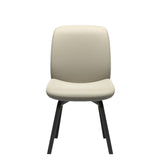 Bay Low Back Dining Chair - Paloma Light Grey - Black - Armless