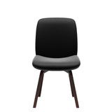 Bay Low Back Dining Chair - Paloma Black - Walnut - Armless