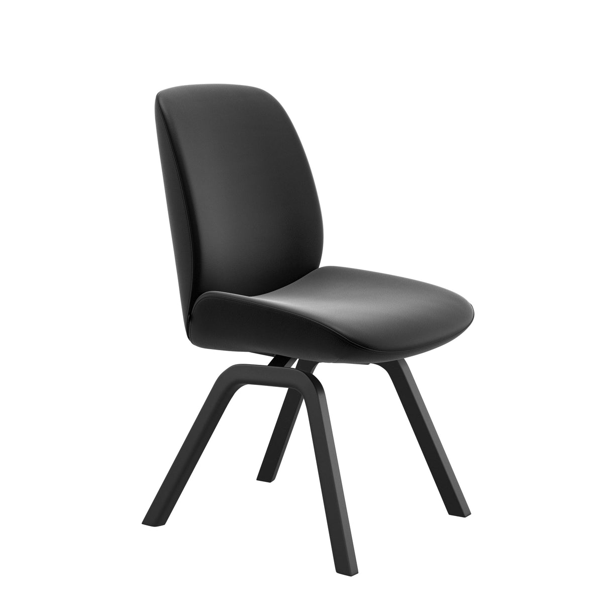 Bay Low Back Dining Chair - Paloma Black - Black - Armless