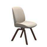 Bay Low Back Dining Chair - Paloma Fog - Walnut - Armless
