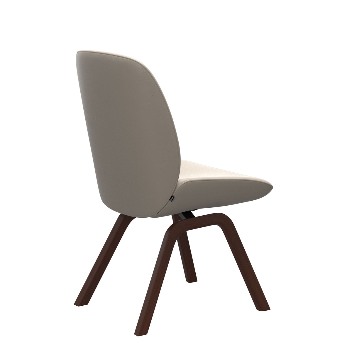 Bay Low Back Dining Chair - Paloma Fog - Walnut - Armless