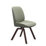 Bay Low Back Dining Chair - Paloma Shadow Green - Walnut - Armless