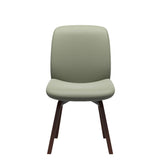 Bay Low Back Dining Chair - Paloma Shadow Green - Walnut - Armless