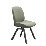 Bay Low Back Dining Chair - Paloma Shadow Green - Black - Armless