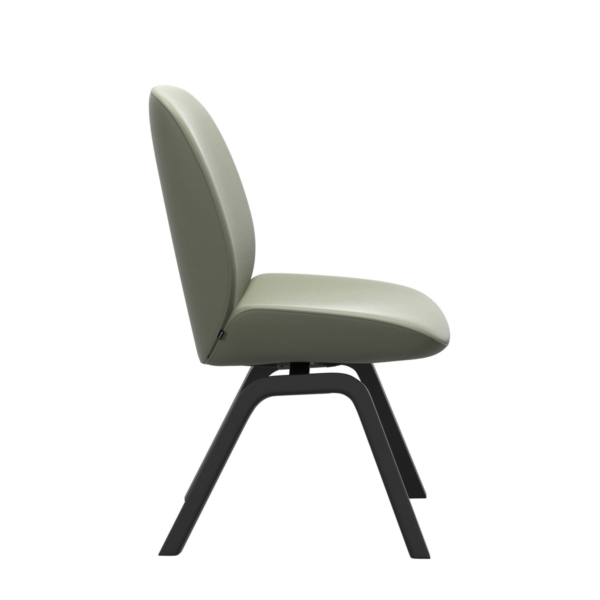 Bay Low Back Dining Chair - Paloma Shadow Green - Black - Armless