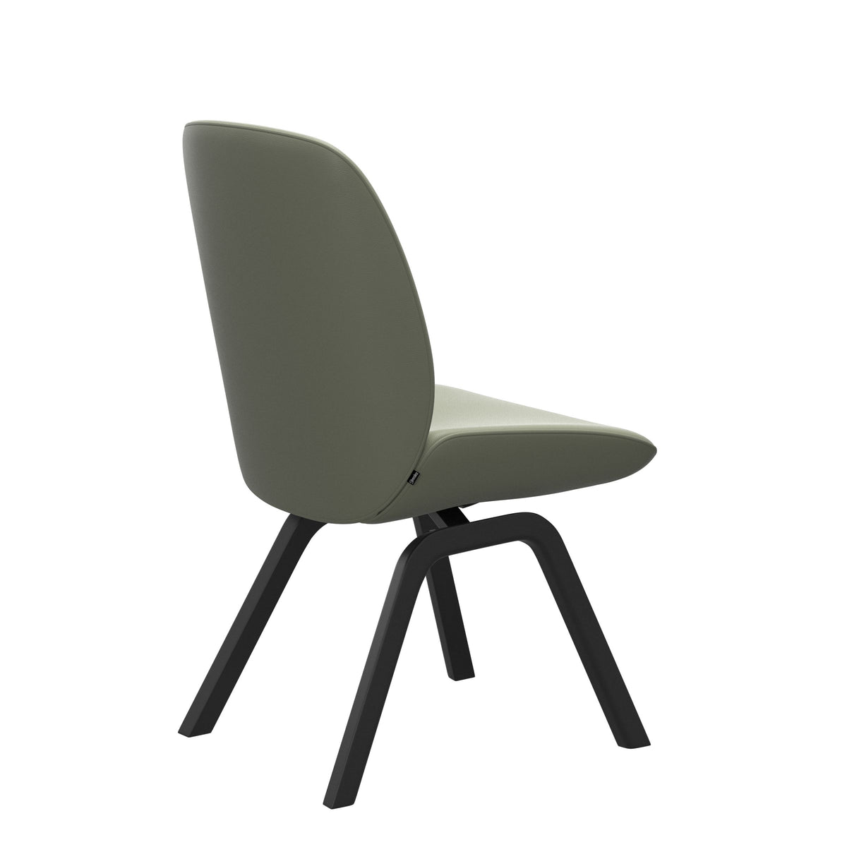 Bay Low Back Dining Chair - Paloma Shadow Green - Black - Armless