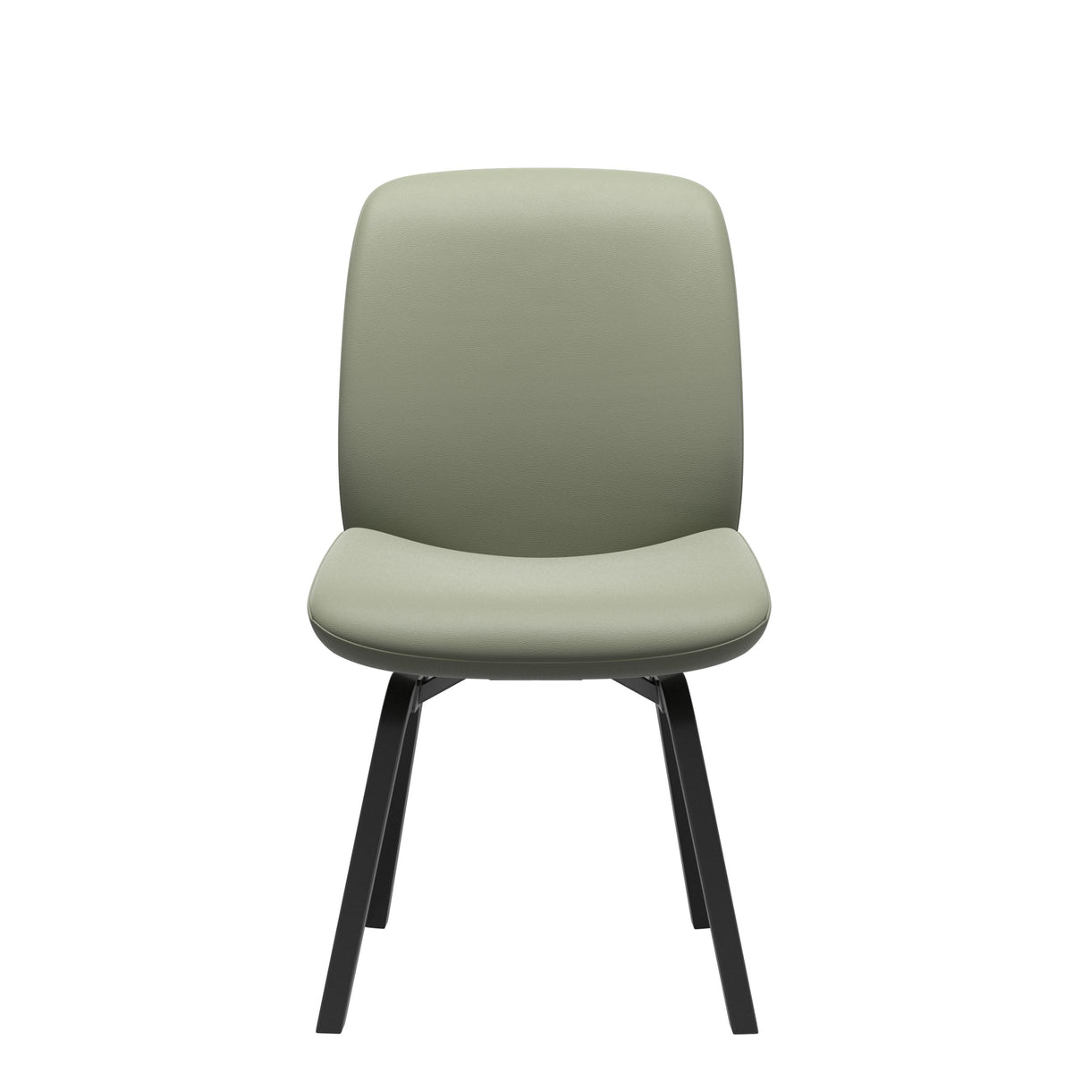 Bay Low Back Dining Chair - Paloma Shadow Green - Black - Armless