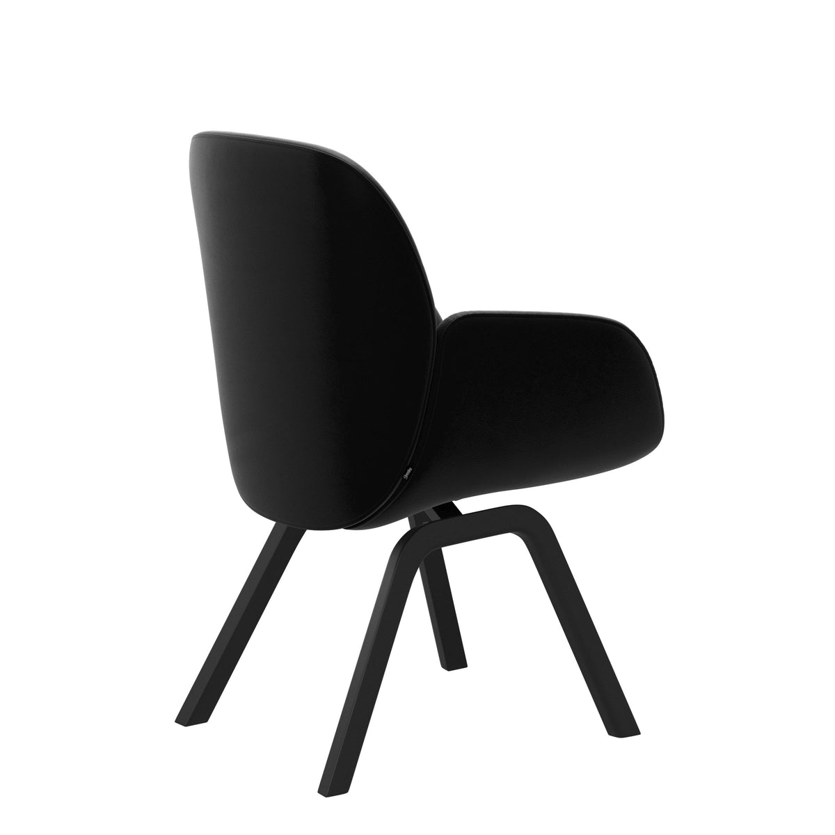 Bay Low Back Dining Chair - Paloma Black - Black - Armchair