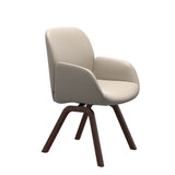 Bay Low Back Dining Chair - Paloma Fog - Walnut - Armchair
