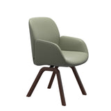 Bay Low Back Dining Chair - Paloma Shadow Green - Walnut - Armchair