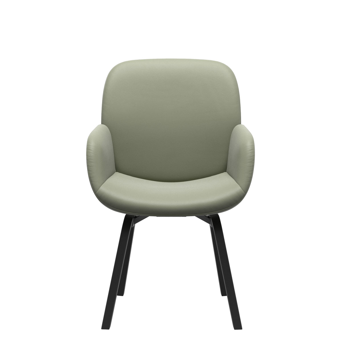 Bay Low Back Dining Chair - Paloma Shadow Green - Black - Armchair