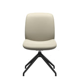 Bay Low Back Dining Chair - Paloma Light Grey - Matte Black - Armless