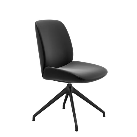 Bay Low Back Dining Chair - Paloma Black - Matte Black - Armless