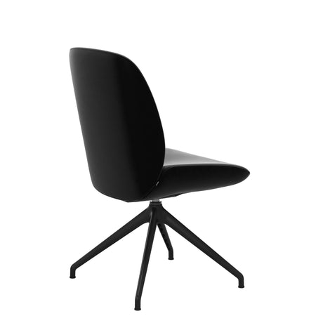 Bay Low Back Dining Chair - Paloma Black - Matte Black - Armless