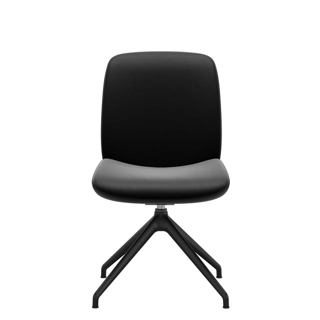 Bay Low Back Dining Chair - Paloma Black - Matte Black - Armless