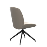 Bay Low Back Dining Chair - Paloma Fog - Matte Black - Armless