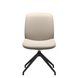 Bay Low Back Dining Chair - Paloma Fog - Matte Black - Armless