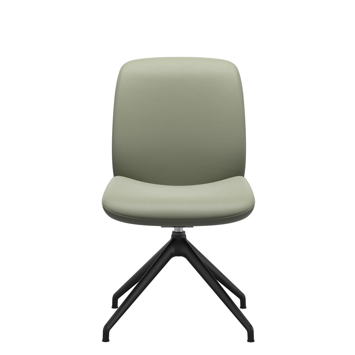Bay Low Back Dining Chair - Paloma Shadow Green - Matte Black - Armless