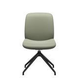 Bay Low Back Dining Chair - Paloma Shadow Green - Matte Black - Armless