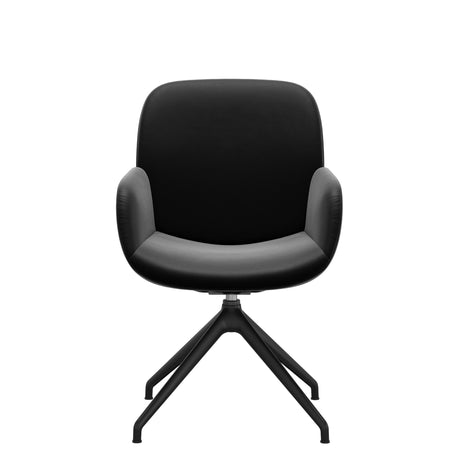 Bay Low Back Dining Chair - Paloma Black - Matte Black - Armchair