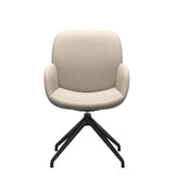 Bay Low Back Dining Chair - Paloma Fog - Matte Black - Armchair