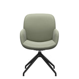 Bay Low Back Dining Chair - Paloma Shadow Green - Matte Black - Armchair