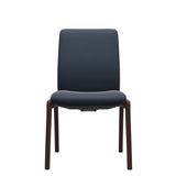 Laurel LB D100 - Paloma Oxford Blue - Walnut - Armless