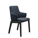 Laurel LB D100 - Paloma Oxford Blue - Black - Armchair