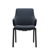 Laurel LB D100 - Paloma Oxford Blue - Black - Armchair