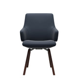 Laurel LB D200 - Paloma Oxford Blue - Walnut - Armchair