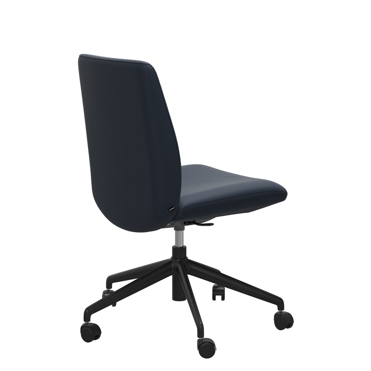 Laurel Home Office - Paloma Oxford Blue - Low Back - Armless