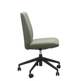 Laurel Home Office - Paloma Shadow Green - Low Back - Armless