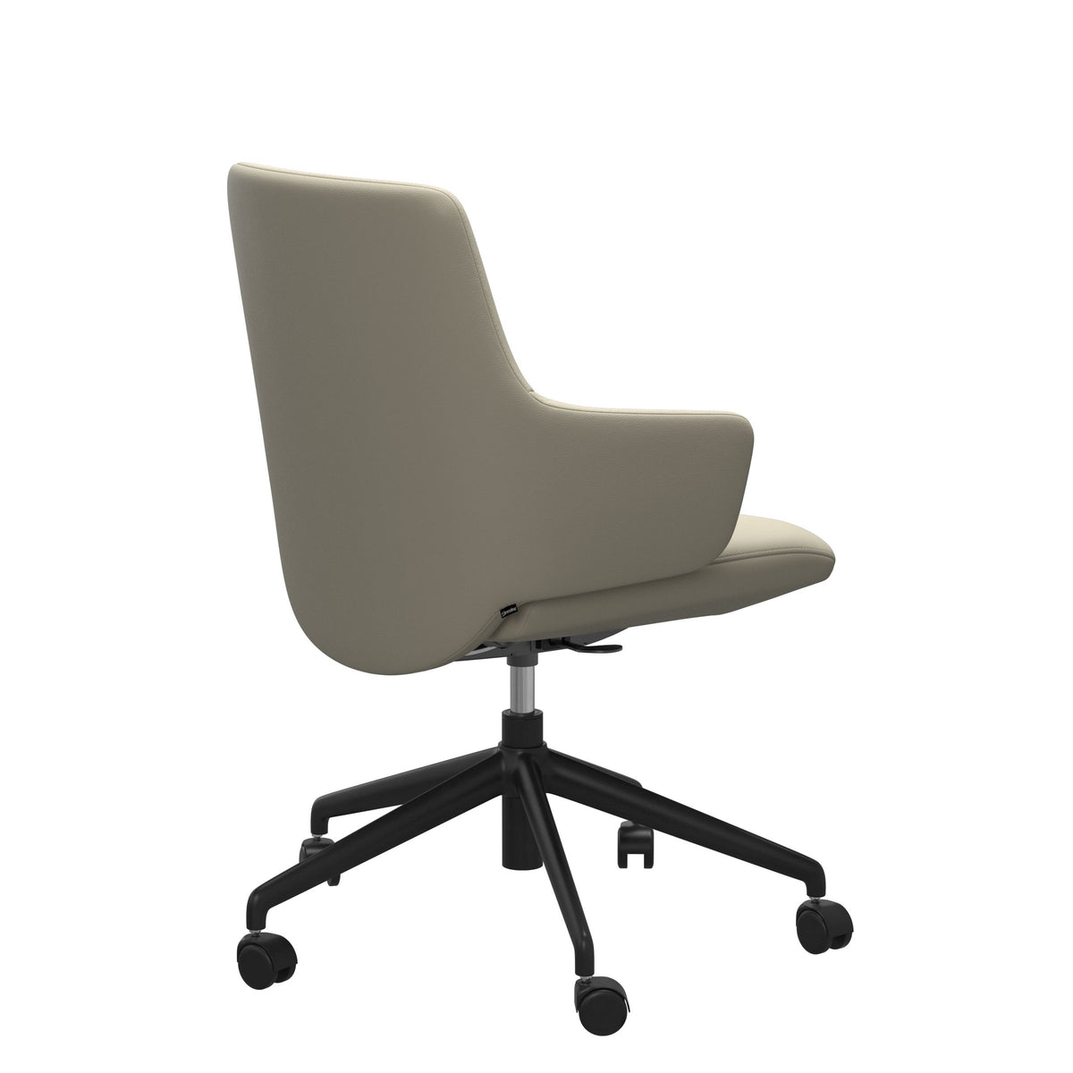 Laurel Home Office - Paloma Light Grey - Low Back - Armchair
