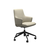 Laurel Home Office - Paloma Light Grey - Low Back - Armchair