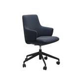 Laurel Home Office - Paloma Oxford Blue - Low Back - Armchair