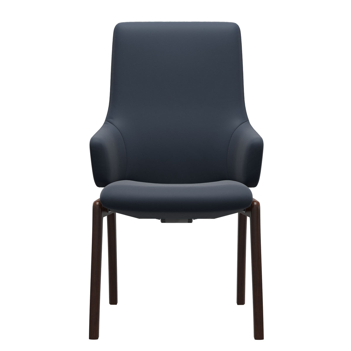 Laurel HB D100 - Paloma Oxford Blue - Brown - Armchair