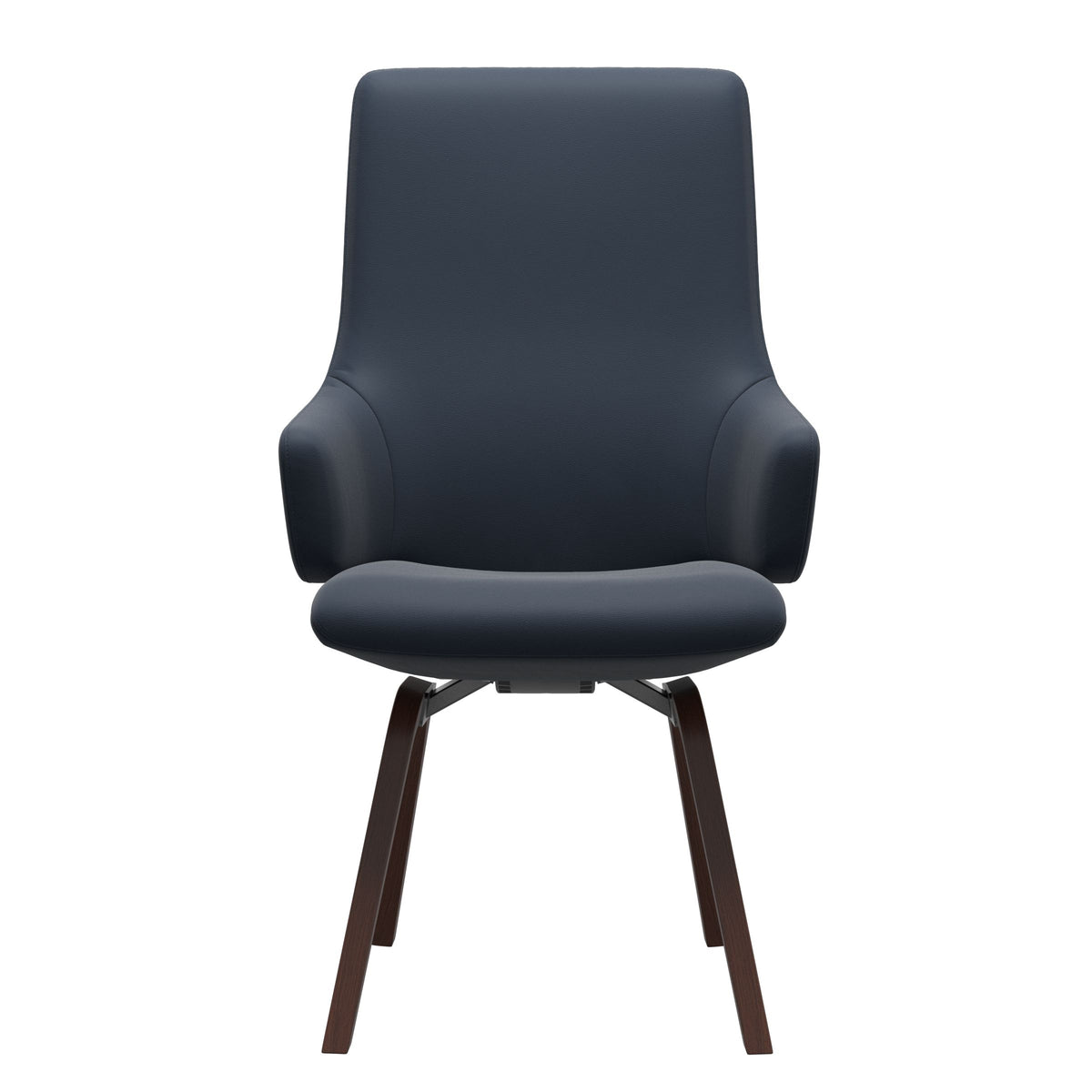 Laurel HB D200 - Paloma Oxford Blue - Walnut - Armchair