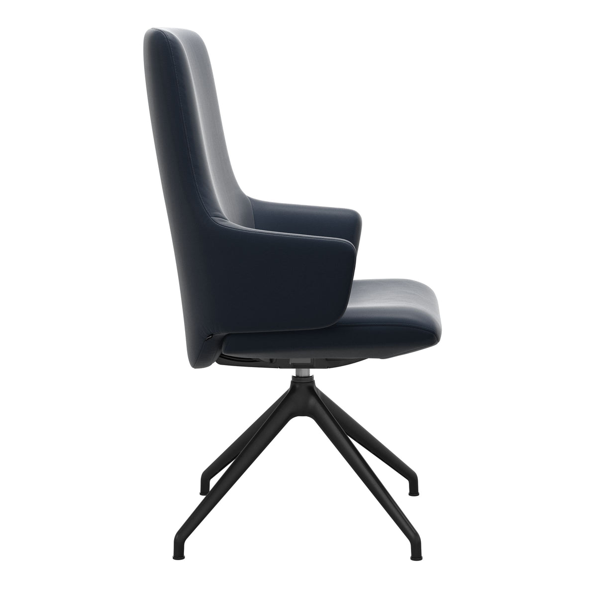 Laurel HB D350 - Paloma Oxford Blue - Matte Black - Armchair