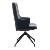 Laurel HB D350 - Paloma Oxford Blue - Matte Black - Armchair