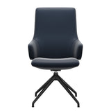 Laurel HB D350 - Paloma Oxford Blue - Matte Black - Armchair