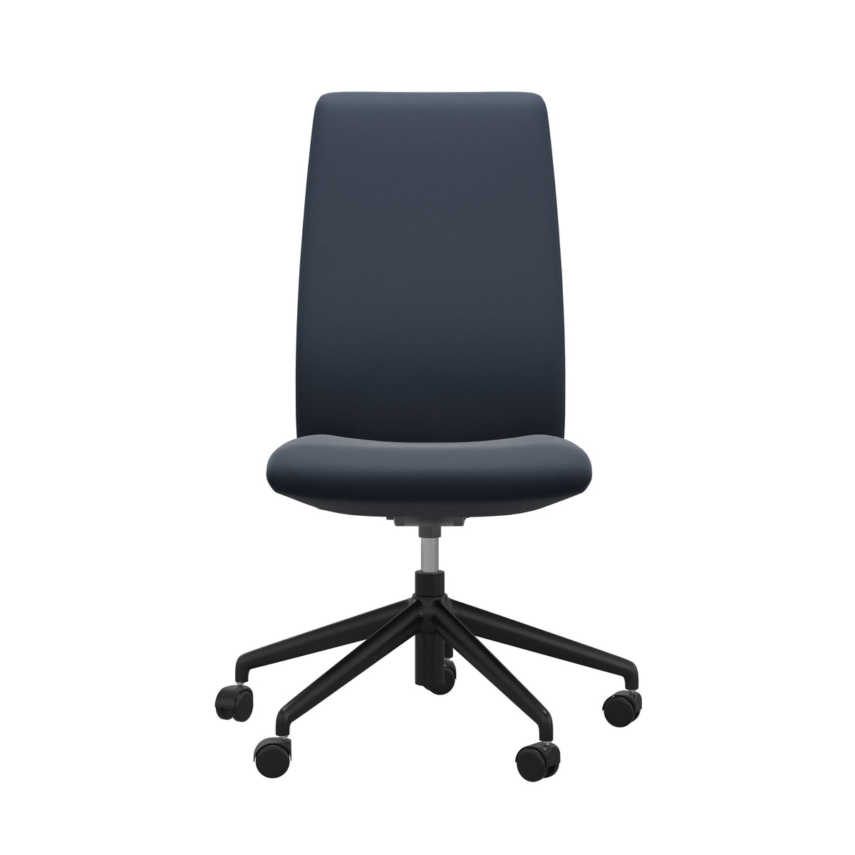 Laurel Home Office - Paloma Oxford Blue - High Back - Armless