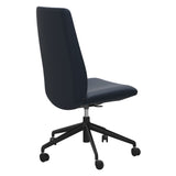 Laurel Home Office - Paloma Oxford Blue - High Back - Armless