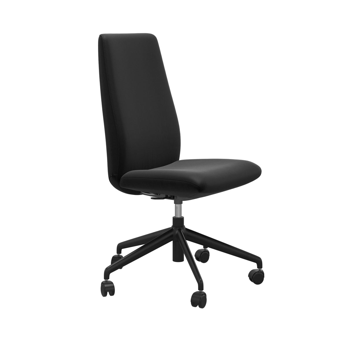 Laurel Home Office - Paloma Black - High Back - Armless