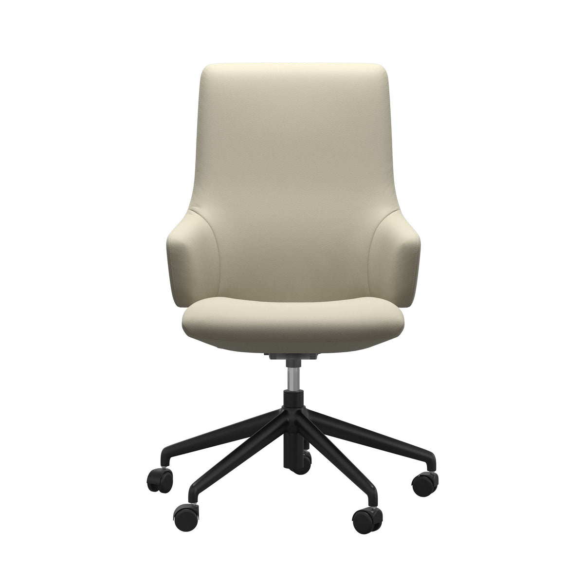 Laurel Home Office - Paloma Light Grey - High Back - Armchair