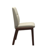 Mint Low Back Dining Chair - Paloma Light Grey - Brown - Armless